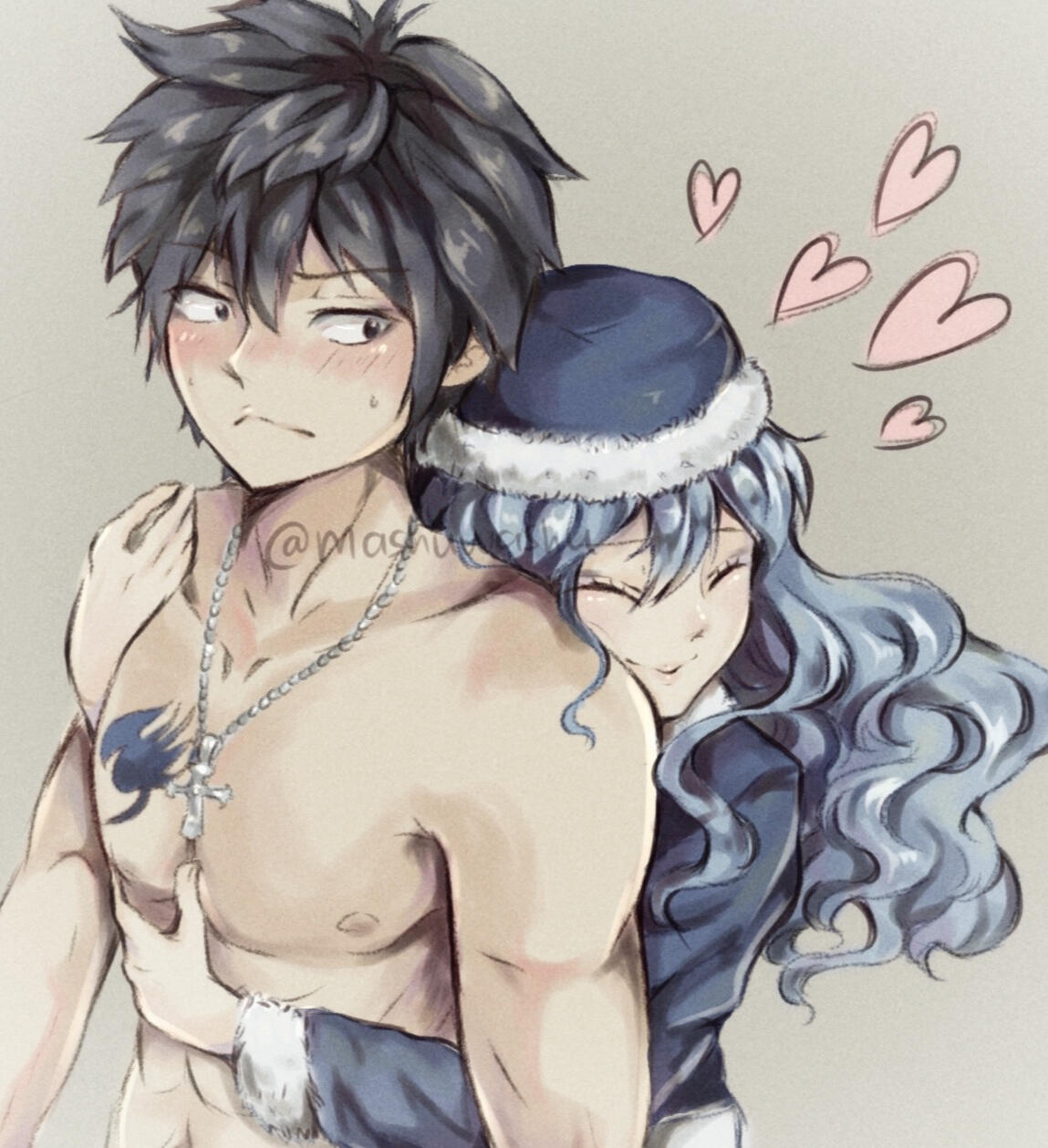 Fanart of Grey and Juvia from Fairy Tail