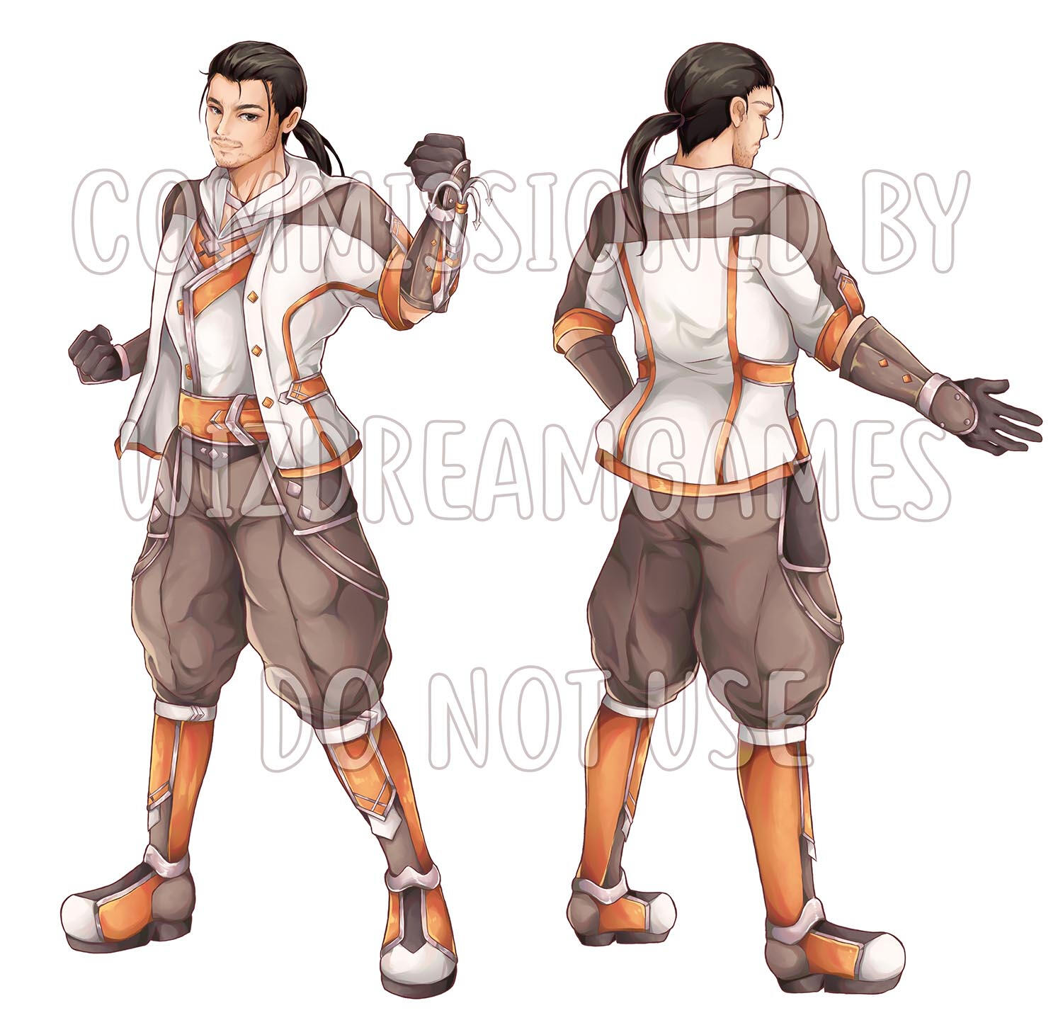 Character design of "Ensei" from SparkLine (Commissioned by WizDreamGames)